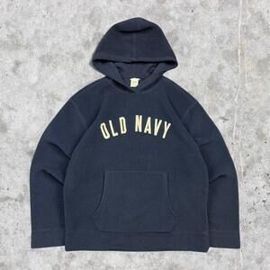 Minimalistic Old Navy Spellout Fleece Hoodie